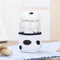 创意可爱蘑菇杯 保温玻璃水杯便携随手杯学生杯 过漏茶杯情侣杯子 白色[送彩盒+加杯+过滤网] 一个装