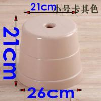 凳子塑料加厚圆凳儿童小凳子成人换鞋凳矮椅子胶凳子批发板凳桶凳 小号卡其色(高21cm) 1个装