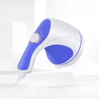 海豚按摩器棒锤全身多功能颈椎仪肩颈部腰部背腿部推脂机手持电动 蓝色
