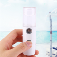 补水喷雾仪纳米喷雾纳米喷雾器补水仪冷喷保湿学生便携加湿器迷你 普通款喷头[可加指定矿泉水] 透明白