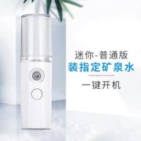 纳米喷雾补水仪家用加湿器便携充电小型随身冷喷机脸部美容蒸脸器 迷你款白色(加指定矿泉水))