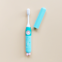 儿童电动牙刷万根毛软毛不伤牙龈牙釉质小孩宝宝防水防摔声波震动 [大童]鲜果蓝(送刷头+旅行牙刷盒)