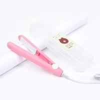 玉米夹板浪板夹蓬松迷你玉米须烫垫发根神器便携式电夹板学生宿舍 蓬松垫发根玉米夹粉色(送收纳盒)