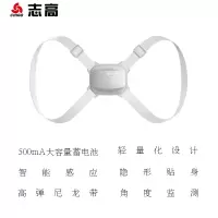 志高智能背揹佳成人隐形矫姿防驼背矫正带学生男女青少年纠正神器 [浅灰色]大牌品质30天免费试用
