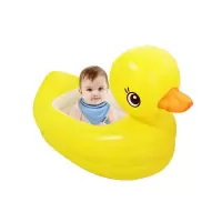 小黄鸭婴儿充气浴池儿童浴盆充气折叠浴池 小黄鸭浴盆
