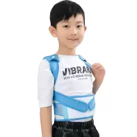 儿童背揹佳小学生超薄驼背矫正带少年改善驼背纠正坐姿隐形防驼背 蓝色 S[20-40斤]