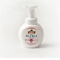 [保税直发]日本本土狮王按压式儿童泡沫清洁洗手液花果香250ml 白色淡香型一瓶