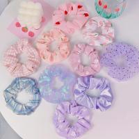 粉紫混合10件装 地摊大肠发圈jk学院风制服少女肥肠发圈扎马尾皮筋发饰头绳