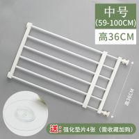 安装范围59-100cm[白色] 36cm高 家用宠物栏杆隔离门防挡猫狗狗围栏栅栏室内护栏狗笼子大中小型犬