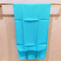 点点250D粗砂搓背巾(蓝色) 单片搓背巾搓背条搓澡布料单层粗砂特粗砂粗纹强力粗糙去泥洗澡巾