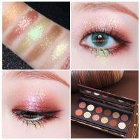 1#月光琉璃 王族油画眼影盘大地色系学生防水不晕染持久一盘多用珠光