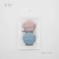 2片装(蓝+粉) 星兜小馒头气垫粉扑空气感棉花糖化妆海绵粉底液膏霜适用