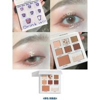 八色焦糖盘 joocyee橘宜jc八色眼影盘奶茶酵色焦糖紫芋闪粉珠光防水小盘便携