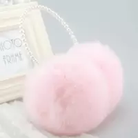 粉色 珍珠架耳罩 耳套耳罩保暖女护耳朵罩耳包冬季潮流耳捂子耳暖韩版可爱冬天韩国