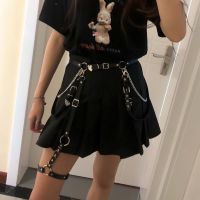 腰带+腿环 原宿朋克腰带链条腿环背带暗黑不良少女辣妹皮带配裙子裤链jk腰链