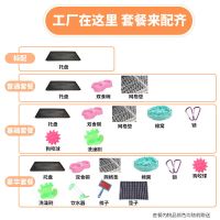 标配(带托盘无赠品) 升级精粗35*26*33cm 泰迪狗狗笼子大中小型犬围栏栅栏猫笼子兔子笼兔笼子宠物用品