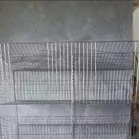 2位铁丝底兔笼 裸笼加绑丝 加粗兔笼家用2位4位6位兔笼特大养殖笼商品兔笼兔舍用品用具