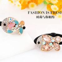 珍珠小鱼 时尚头饰发饰韩版小饰品头花发圈发绳盘发扎头发橡皮筋头绳