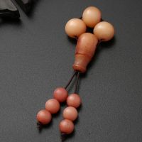 圆珠款 小号适用8或9MM 天然血料骆驼骨牌子三通桶珠星月菩提小金刚配饰四件套装佛珠饰品