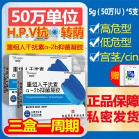 一盒装 50万IU重组人体干扰素a2b栓剂抗hpv 病毒宫颈高低危转阴妇科凝胶