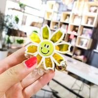 黄色太阳花 电话线发圈扎头发橡皮筋韩版水果彩色头绳发绳头饰发饰