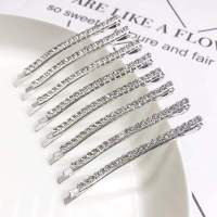 [银色]6cm 1支装 迪丽热巴/金智妮Jennie同款发夹一字夹刘海夹侧边夹发饰头饰品