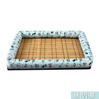 绿色小猫[冰丝款] S码[适合5斤以内] 宠物冰丝垫猫窝狗窝四季通用夏季通用狗狗夏季凉席垫子凉窝睡垫