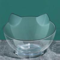 单一个碗[PET材质 无底座] 猫碗双碗保护颈椎猫食盆宠物猫粮碗狗碗食碗猫咪宠物狗狗猫咪用品