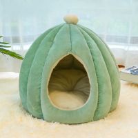 仙人球猫窝(充棉多-不塌陷) [小号]- 5斤内(20* 24) 猫窝冬季保暖封闭式四季通用猫咪窝宠物房子别墅猫床深度睡