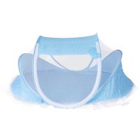 蓝色 折叠蚊帐 宠物折叠蚊帐猫产房专用猫帐篷狗窝四季通用可拆洗宠物蚊帐