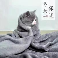 宠物毛毯随机发 中号 猫窝冬季保暖加厚封闭式抗寒超大号带垫子四季通用别墅狗窝