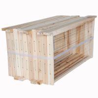 半成品巢[装好带钢丝]10个装 中蜂成品带框巢础半成品巢框意蜂杉木蜂蜡巢基全套巢脾养蜂工具