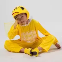 黄色小鸭子 100cm(适合身高100以上身高) 儿童话剧小动物服演出服六一儿童大白鹅丑小鸭子造型表演服装