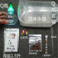 小海月2只Q瓶套 水母活物宠物水母观赏水母活物淡水套装小型发光水养动物彩色