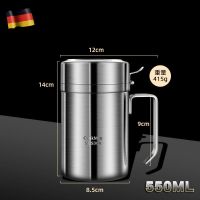 伯格油壶-小号550ML[304钢] 德国油壶304不锈钢欧式防漏家用大容量厨房装油罐壶食用油倒油瓶