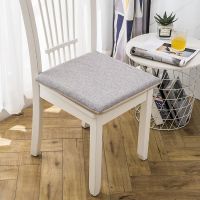 中灰色 34*24(无搭扣)厚3厘米 四季坐垫记忆棉学生教师椅子坐垫凳子垫子加厚屁股垫长方形椅垫