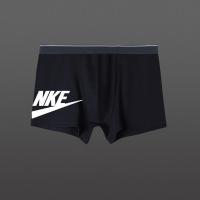 N一条/黑 L (90-110斤) 男士内裤平角裤学生潮款青年男生四角裤性感裤头透气抗菌大码夏季