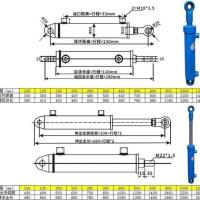 50*28*50 刘氏液压液压双向油缸3吨50缸径小型双向液压油缸舞台车油缸液压
