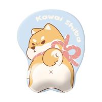 柯基狗 柴犬柯基鼠标垫3d胸超污护腕男生女生办公垫子摆件卡通鼠标手胶