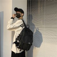 黑色小号(单包) 书包男大学生初中生高中生大容量背包潮流男士电脑包小学生双肩包