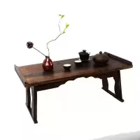 小款:50*28*24cm 日式实木电脑书桌炕几床上用宿舍可折叠阳台飘窗榻榻米桌子小茶几
