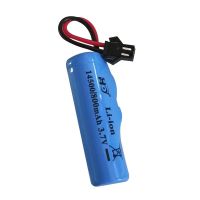14500电池SMP接口(1节) 3.7V玩具车锂电池14500遥控车充电电池18650玩具车电池3.7大容量
