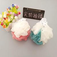 2个浴花 150克大号浴花条成人浴花球拼色沐浴球长条搓背搓澡搓澡巾0款