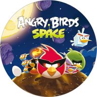 愤怒的小鸟-太空 落地全包式电风扇防尘罩家用风扇罩圆形电扇套松紧带通用安全罩