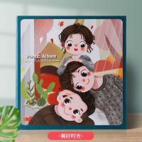 美好时光(女宝) 5寸600张-油画 相册本家庭大容量插页式影集高档混合装成长记录纪念册插页插入式