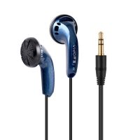 蓝色(无麦)一条 原道vido入门级发烧hifi平头塞重低音立体声高保真高音质耳机带麦
