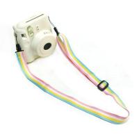 彩虹粉 拍立得相机带可爱卡通微单相机肩带单反相机背带挂脖斜跨通用