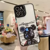 *黑色暴力熊 11pro 潮牌暴力熊苹果12promax手机壳iPhone13透明11硅胶套xs男女xr全包
