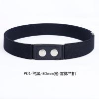01纯黑30雪佛兰 25-26码 男女有弹力腰带松紧带橡皮筋裤皮带大衣外套羽绒服连衣裙子束腰封
