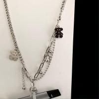 小熊链长80cm-85cm 锐客挂绳柚子vtv通用电子器具防丢绳少女心小熊可爱项链日韩